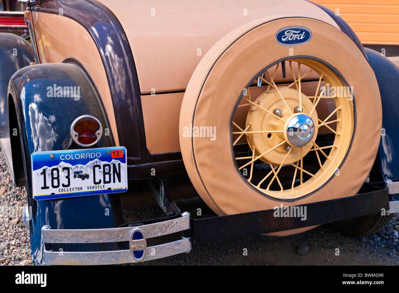 Historic Ford car, Silverton, Colorado Stock Photo Alamy