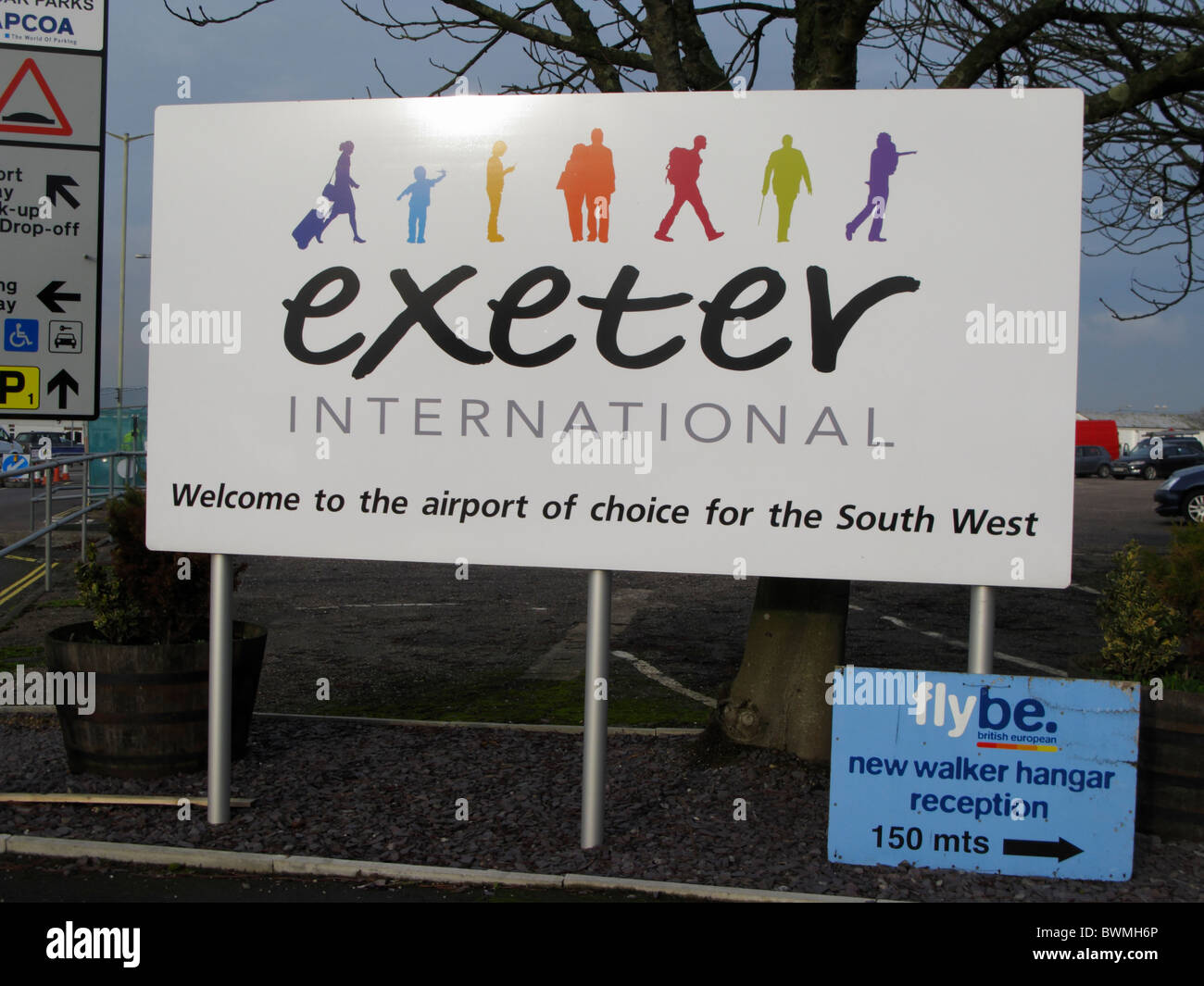 Exeter Airport Devon UK regional British airport Stock Photo