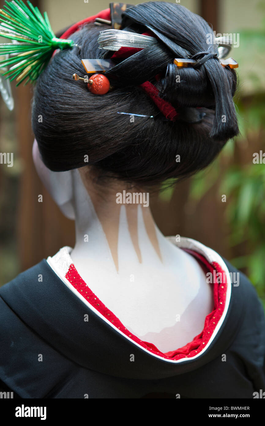 Apprentice geisha are called maiko, Stock Photo