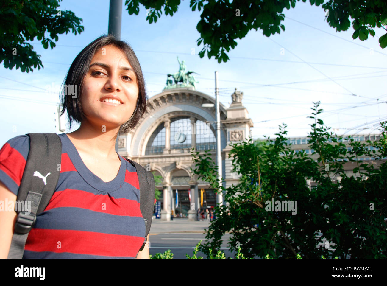 Indian college girl hi-res stock photography and images - Alamy