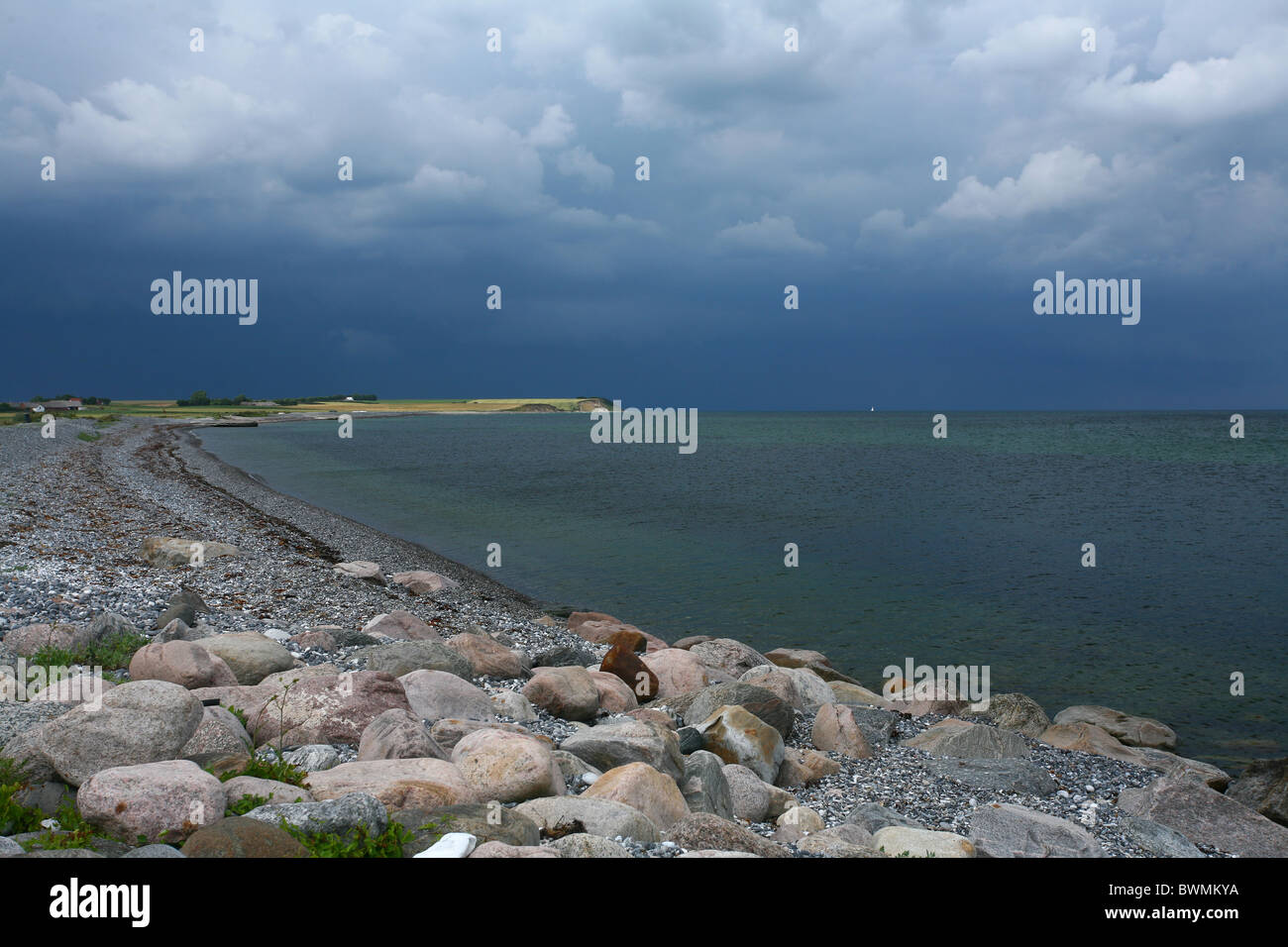 Coastal Landscapes From Denmark In Djursland Nearby ørsted Stock Photo 