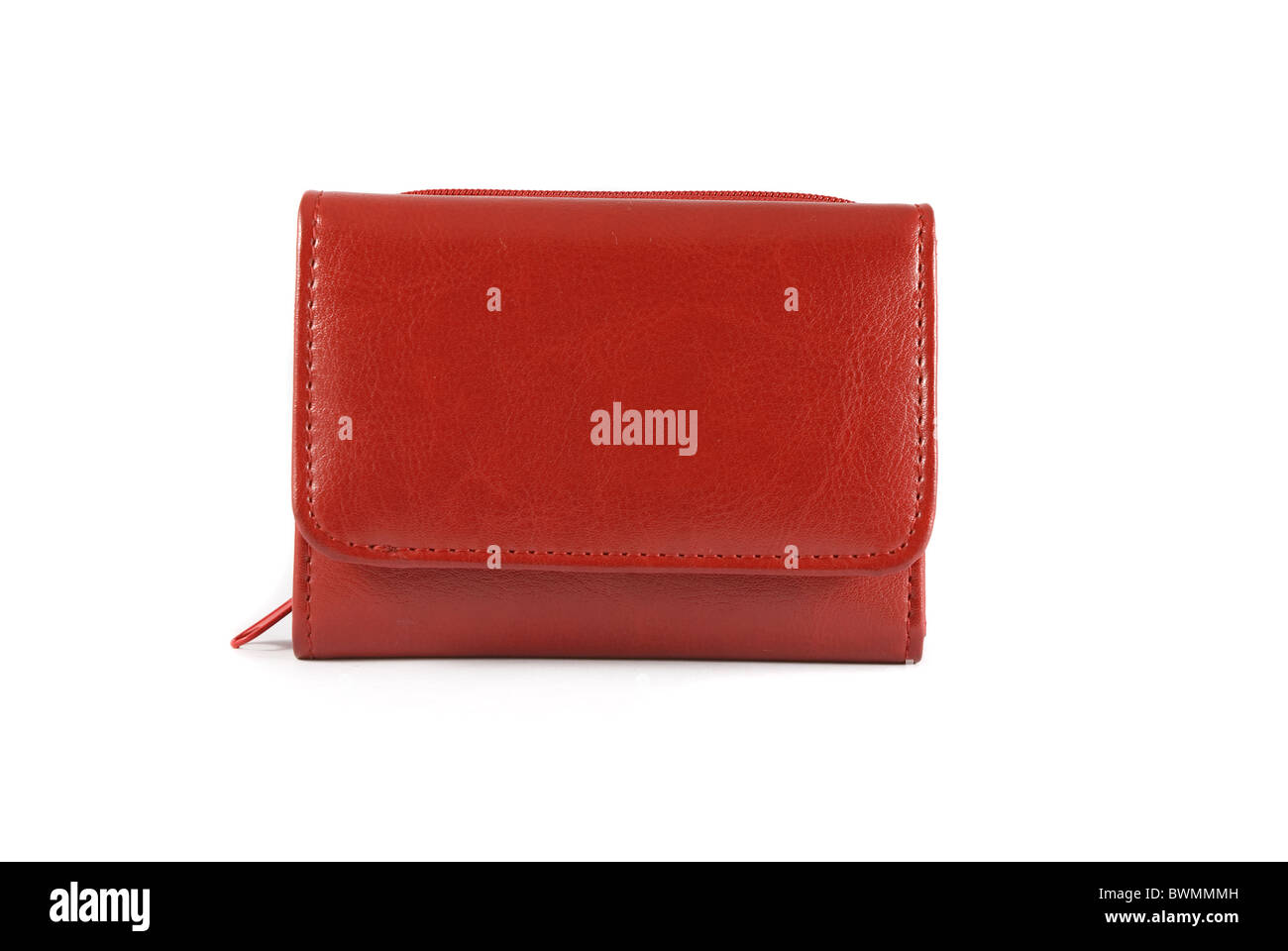 Red wallet isolated on white background Stock Photo Alamy