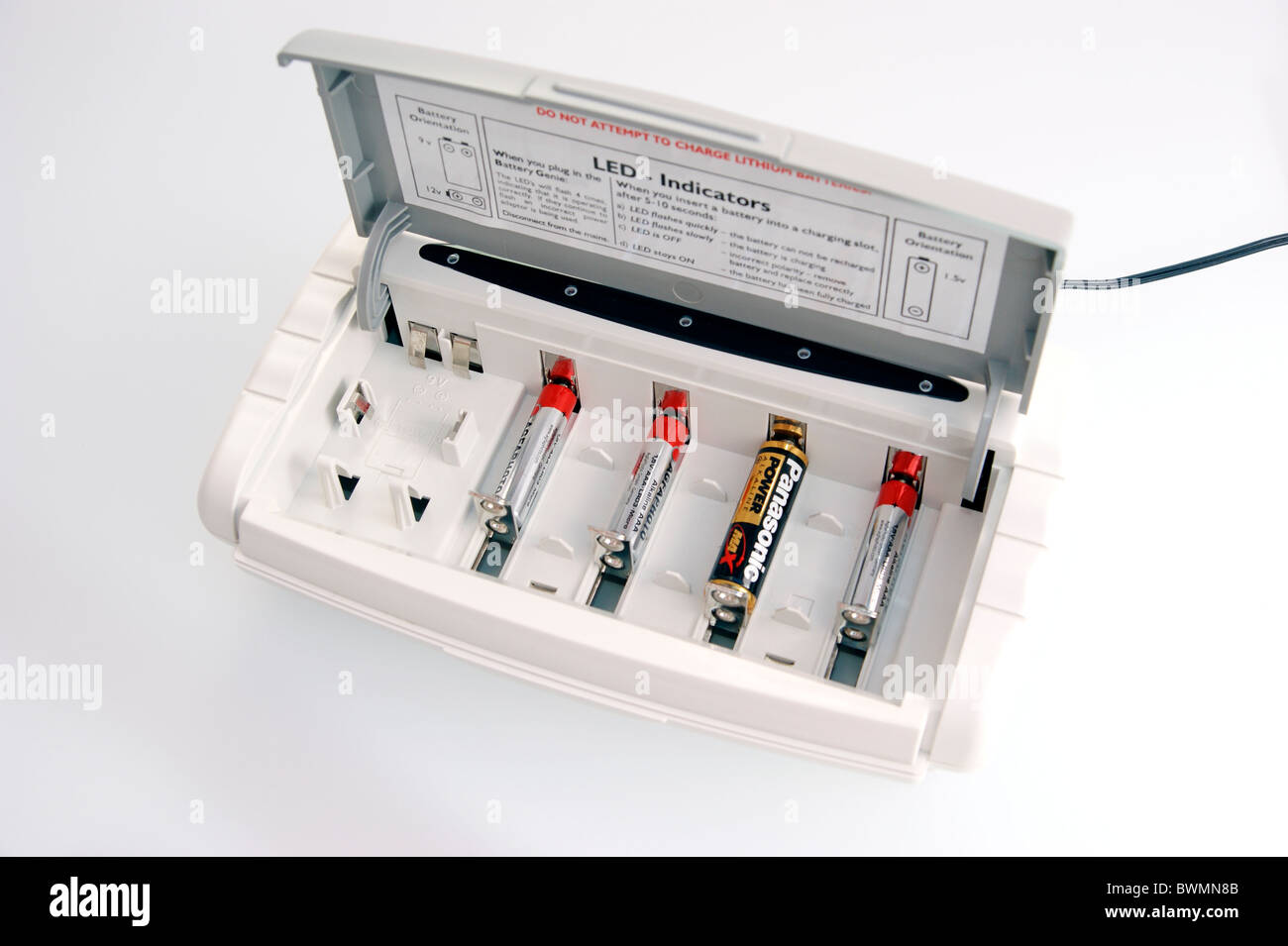 battery charger charging ordinary batteries helping the environment