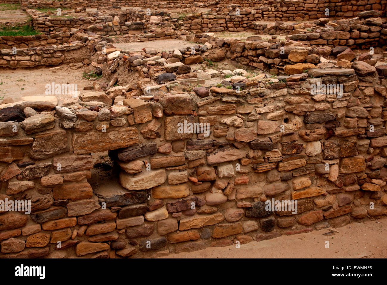 Ruins of Harappa civilisation, Dholavira, Gujarat, India Stock Photo