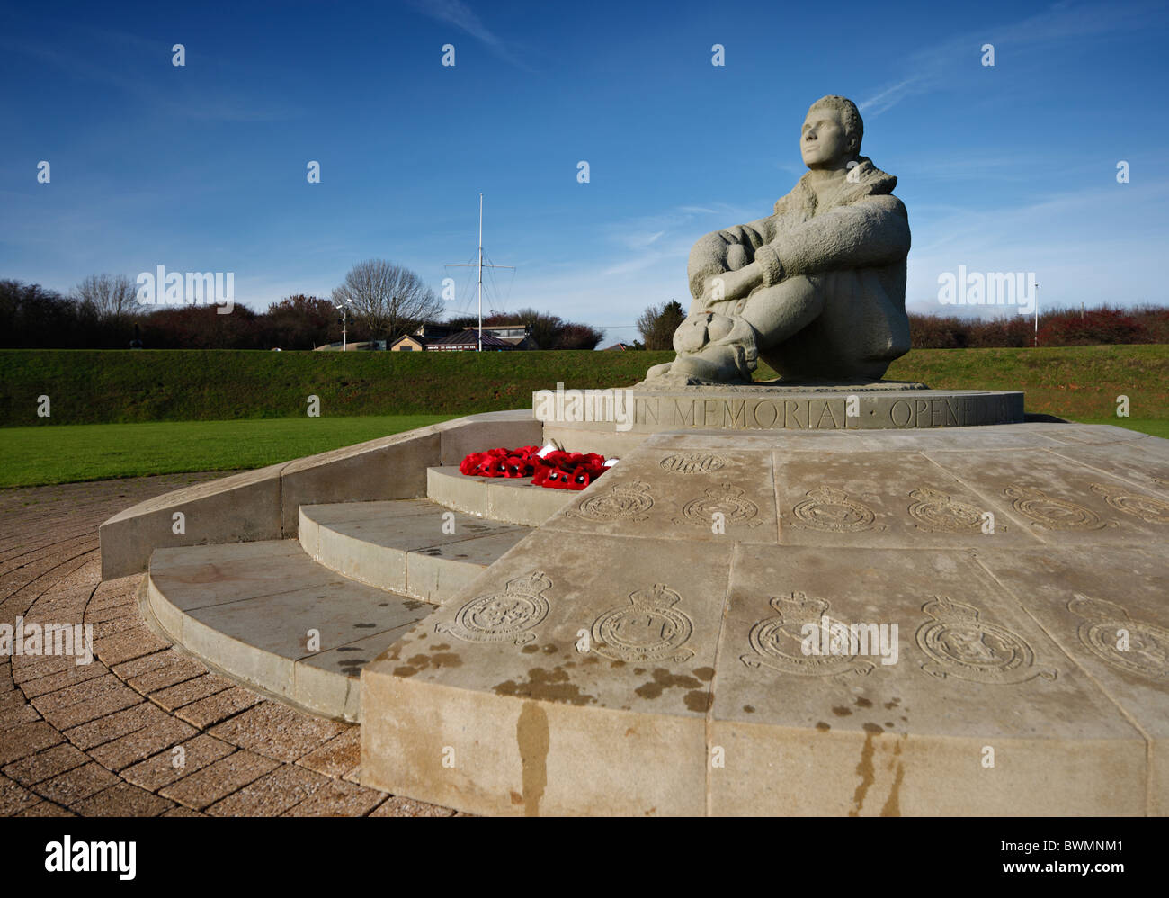 Capel le Ferne War memorial. Stock Photo