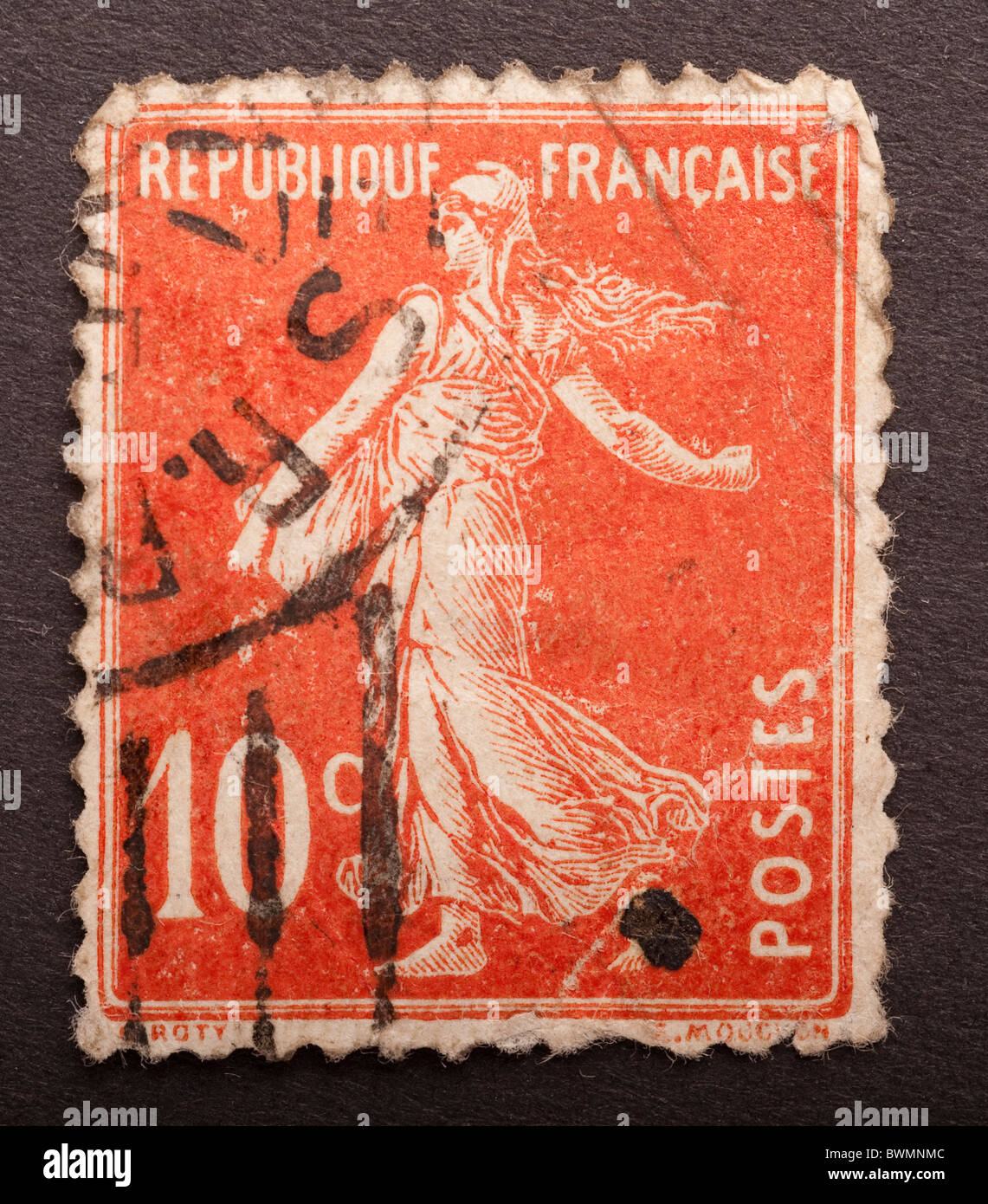 Postage Stamp, France, 10c Stock Photo Alamy