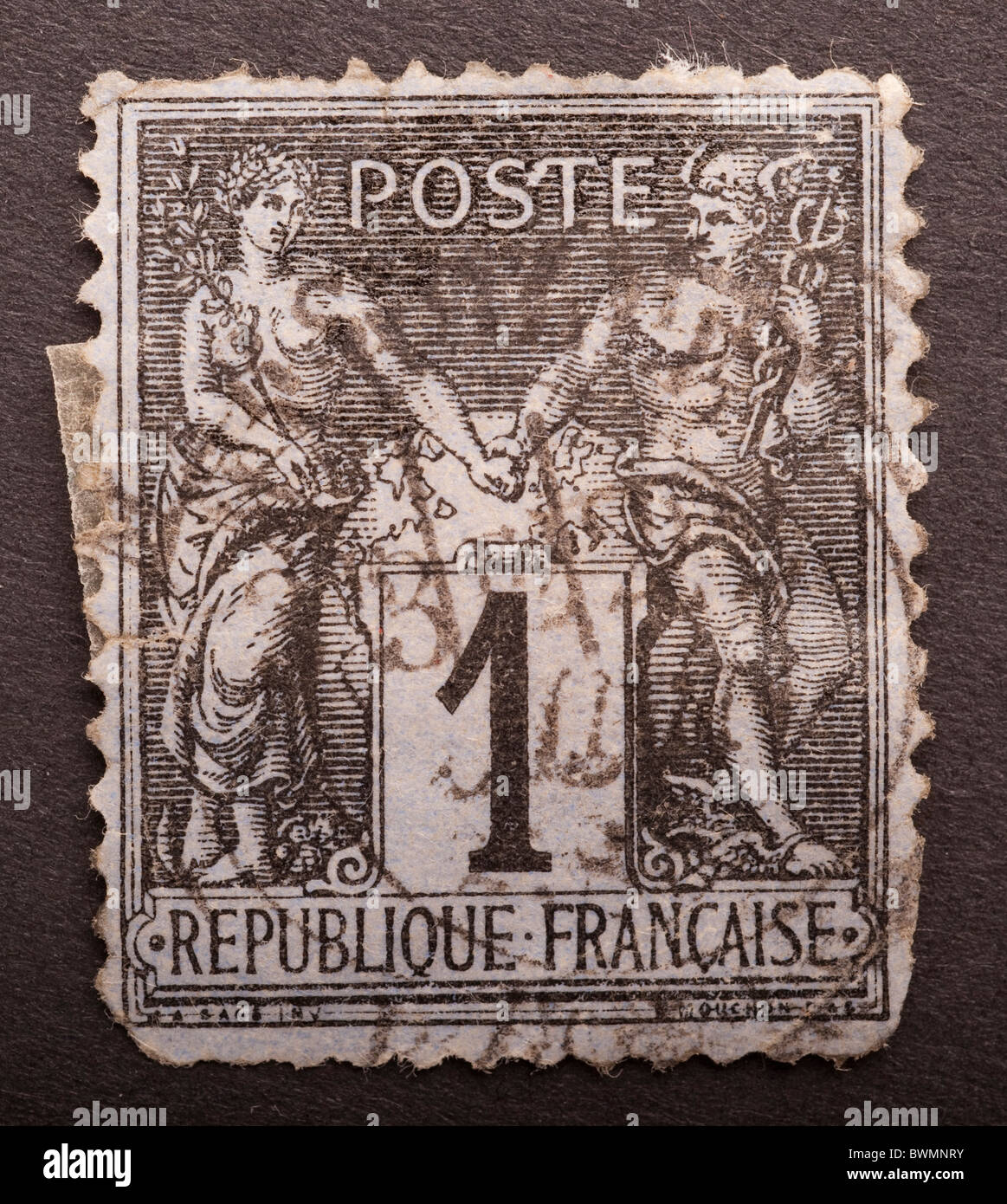 French Postage Stamp Stock Photos & French Postage Stamp Stock Images
