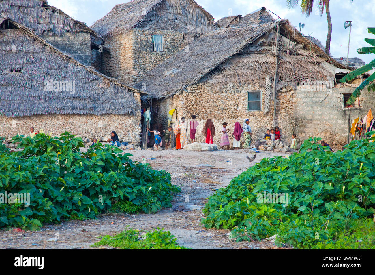 Pate Town, Pate Island near Lamu Island, Kenya Stock Photo