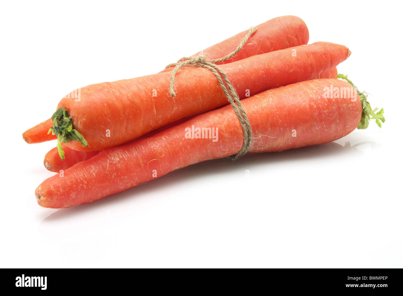 Bundle of Carrots Stock Photo