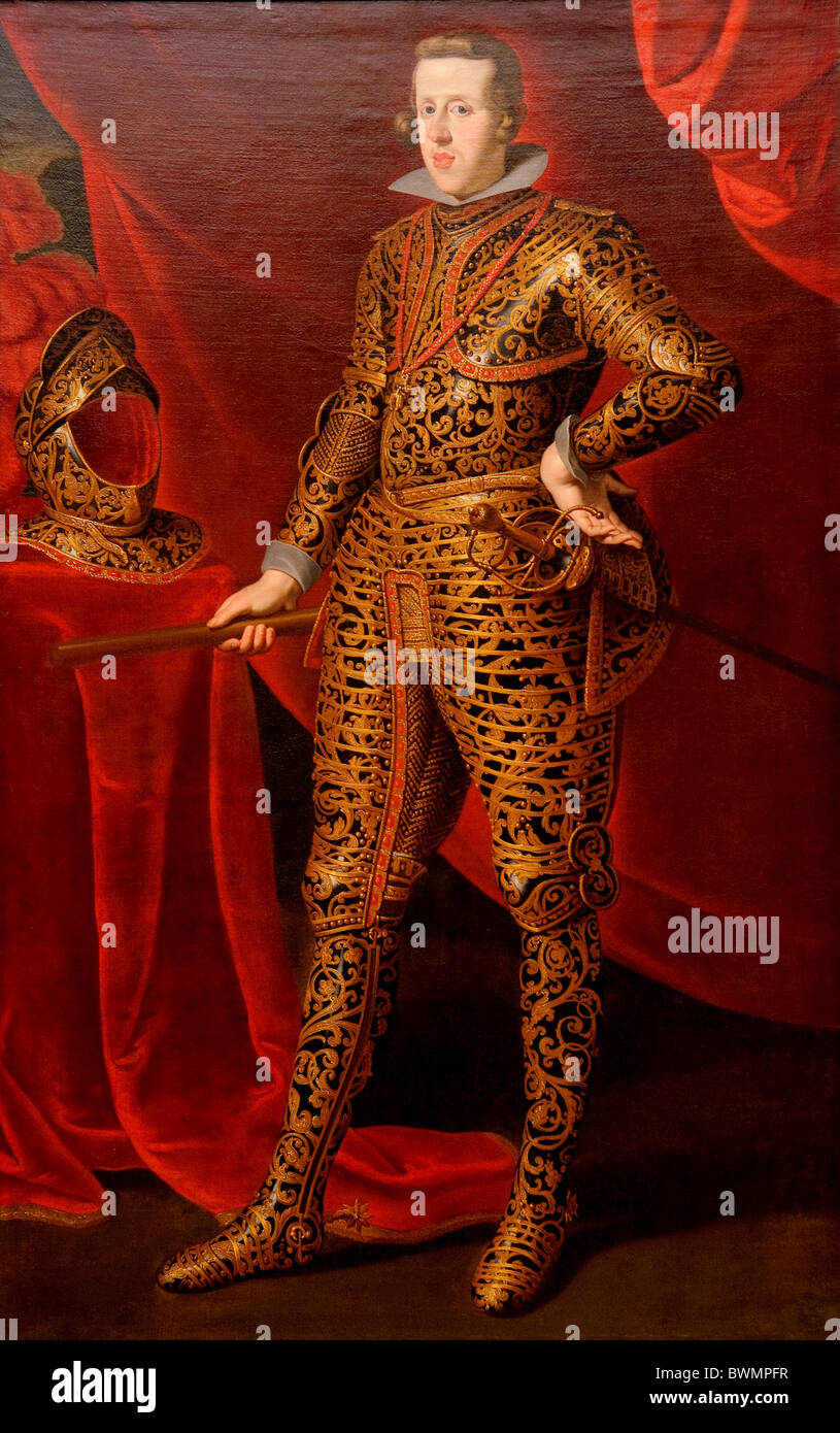 Philip IV (1605–1665) in Parade Armor, possibly late 1620s, Attributed to Gaspar de Crayer Stock Photo
