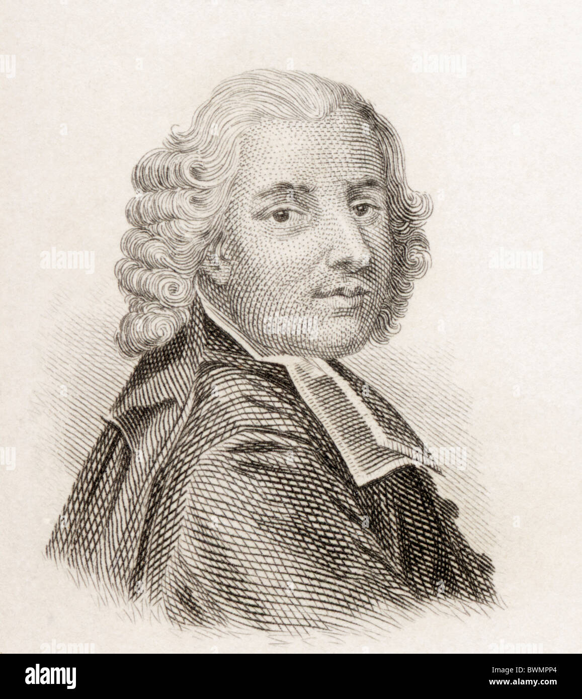 Pierre-Joseph Thoulier d'Olivet, Abbot of Olivet, 1682 to 1768. French abbot, writer, grammarian and French translator. Stock Photo