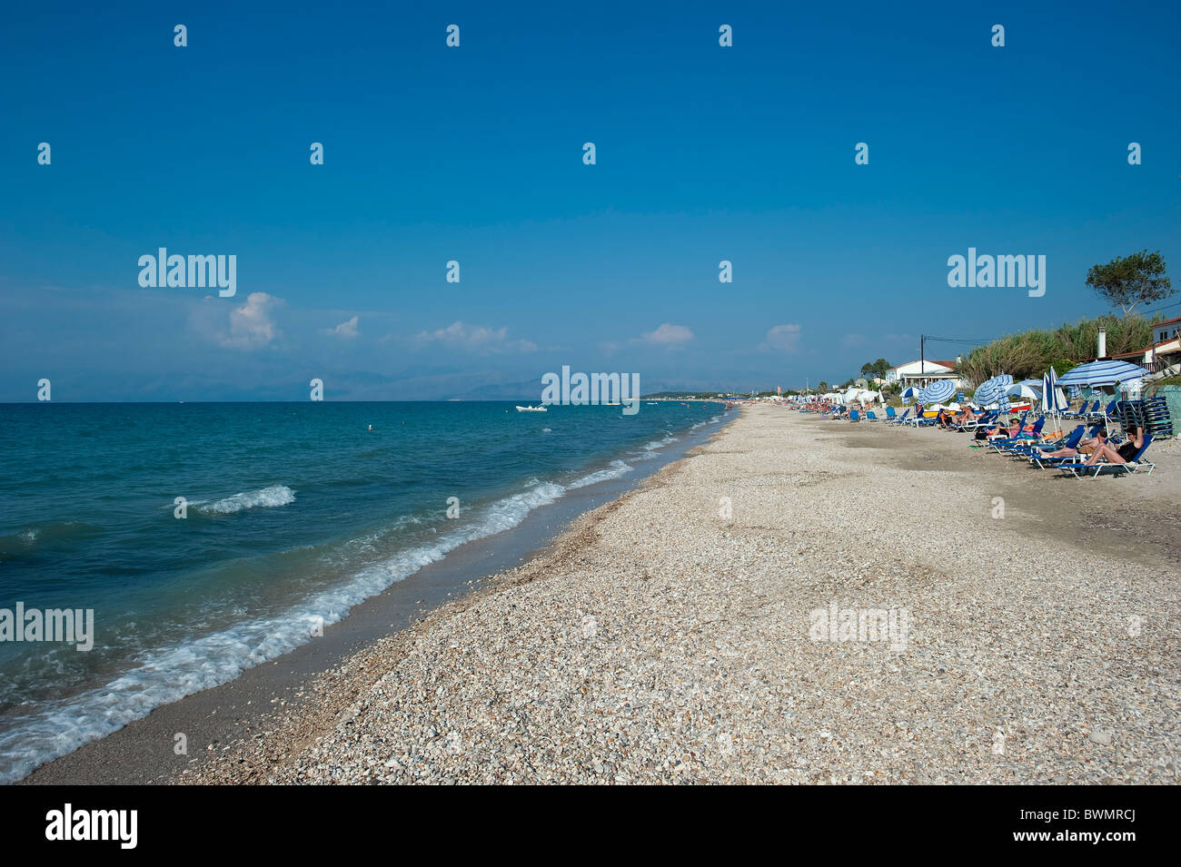 Acharavi Beach, Corfu, Greece Stock Photo