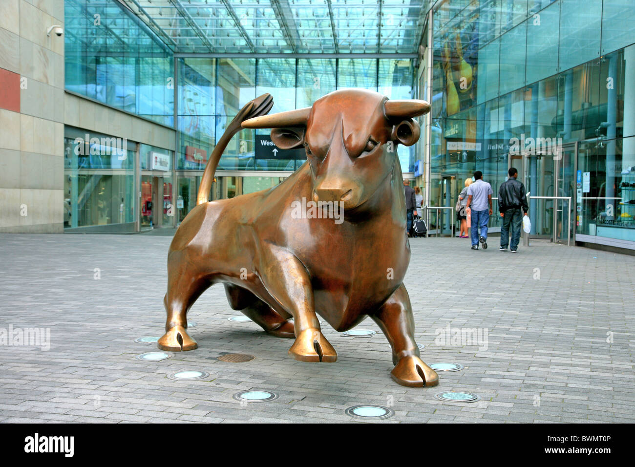 UK City of Birmingham The Bull Ring Centre Stock Photo