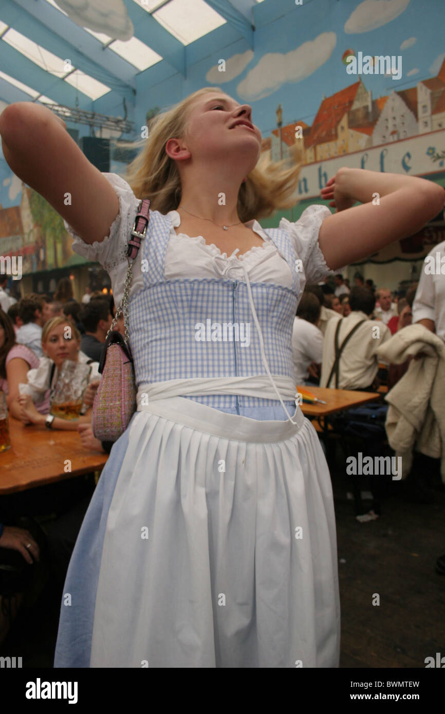 Oktoberfest in Munich, Germany. Stock Photo