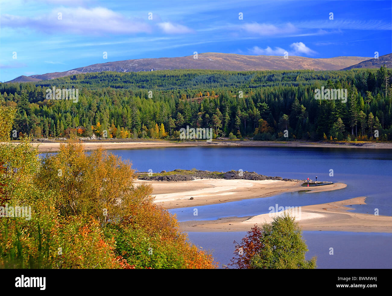 UK Scotland Highland Invernessshire Loch Laggan Stock Photo Alamy