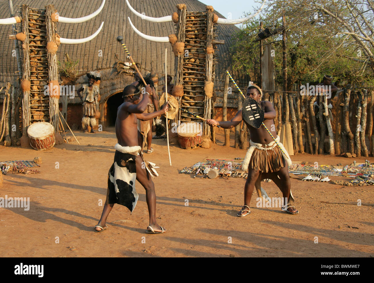 Photos and pictures of: Zulu stick fighting is an old tradition