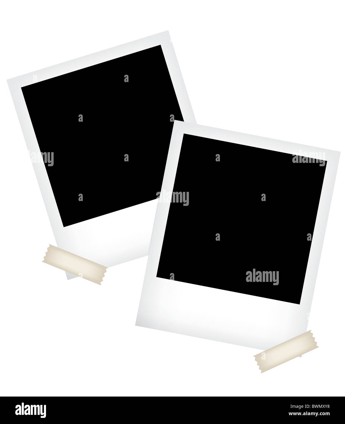 Retro Empty Computer Frame Empty retro photo frames Stock Photo - Alamy