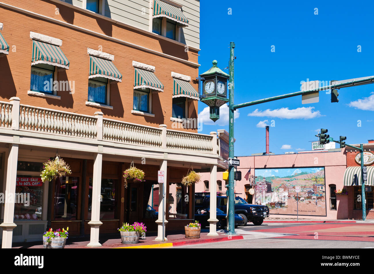 Downtown historic district, Durango, Colorado USA Stock Photo Alamy