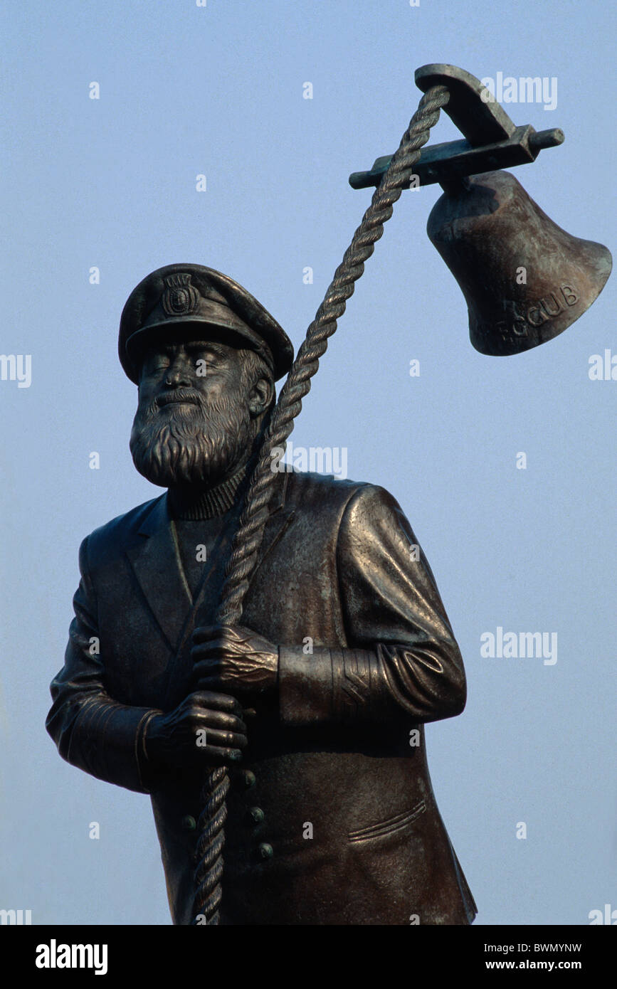 Monument Captain Cat in Swansea, Wales, UK Stock Photo