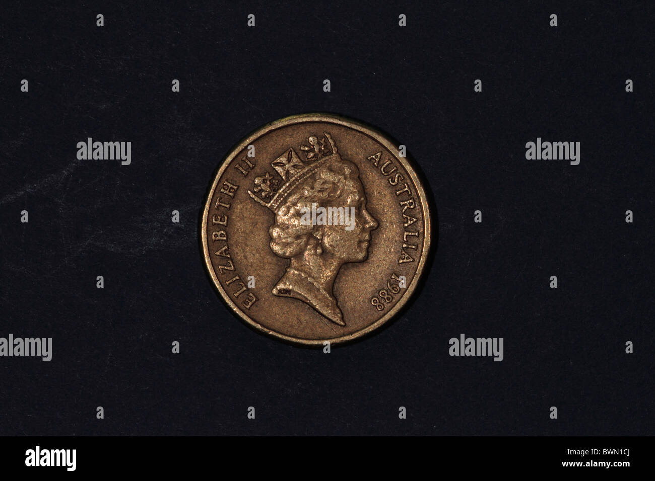 Australian coin featuring Queen Elizabeth II Stock Photo Alamy