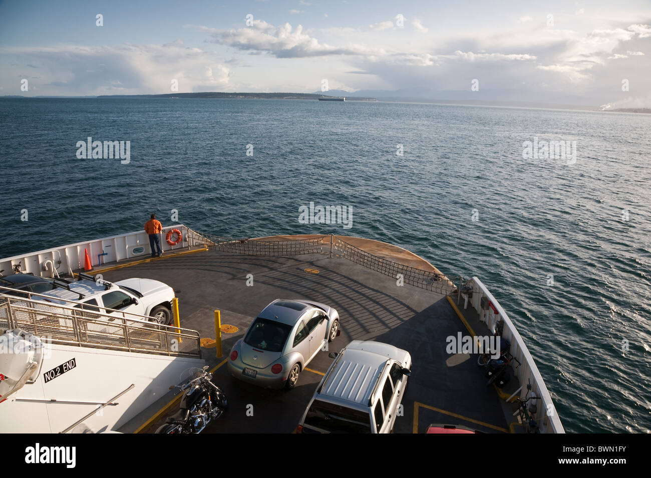 Passenger Ferry on Puget Sound, Port Townsend to Keystone Ferry Stock Photo Alamy