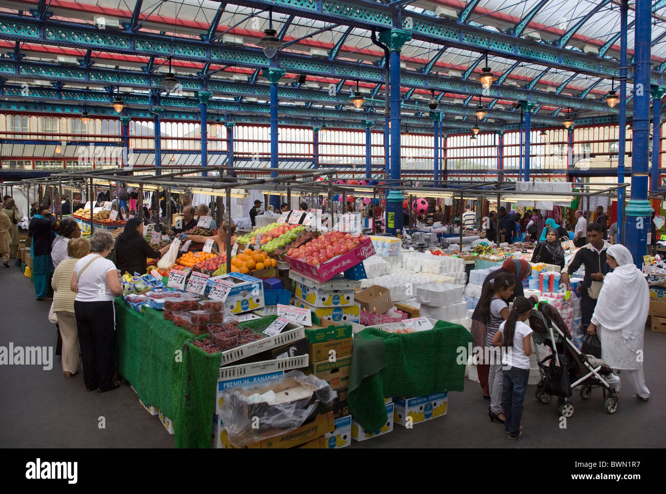 Huddersfield Open Market West Yorkshire England Stock Photo Alamy