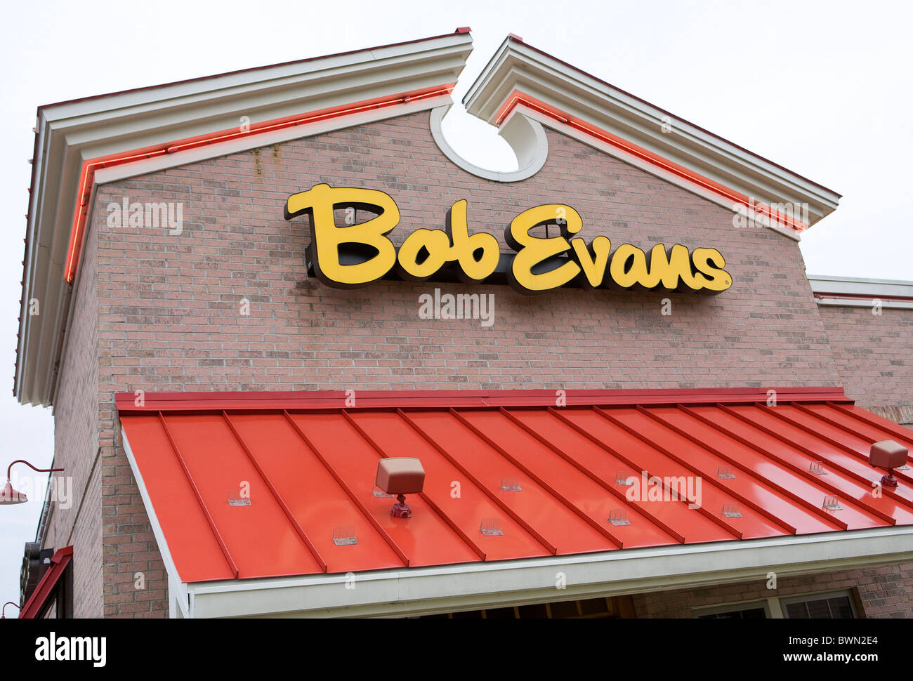 A Bob Evans restaurant.  Stock Photo