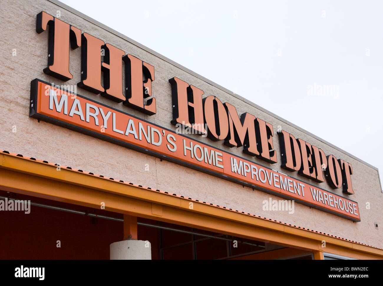 A Home Depot retail store.  Stock Photo