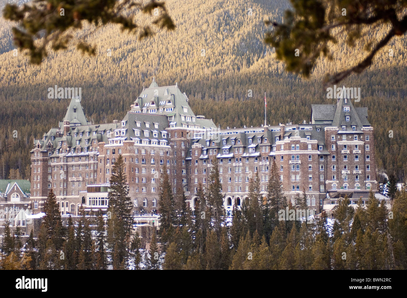 Banff Alberta Canada Fairmont Banff Springs Hotel Stock Photo Alamy