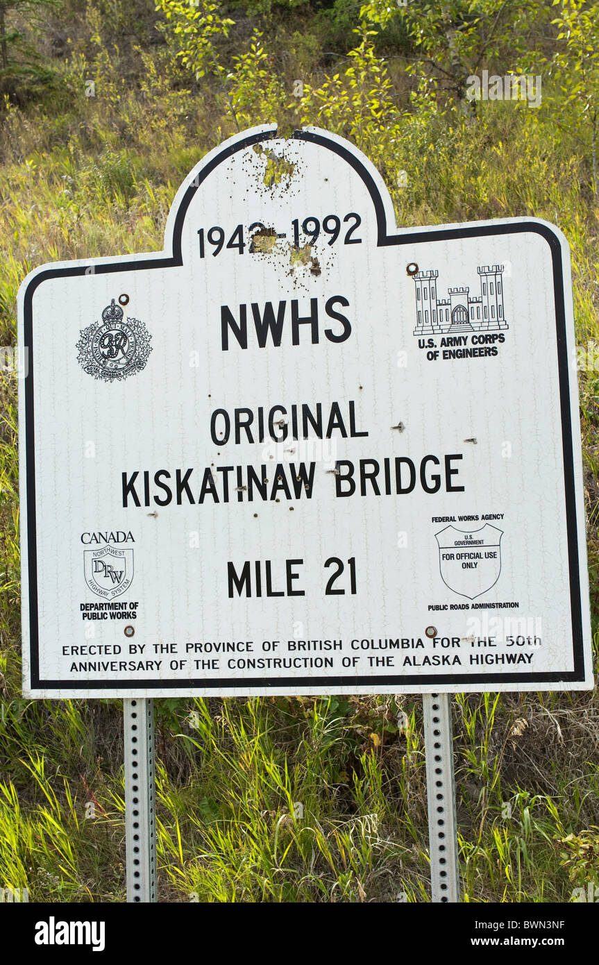 Original Kiskatinaw Bridge at Alaska Highway "21" mile marker, Dawson