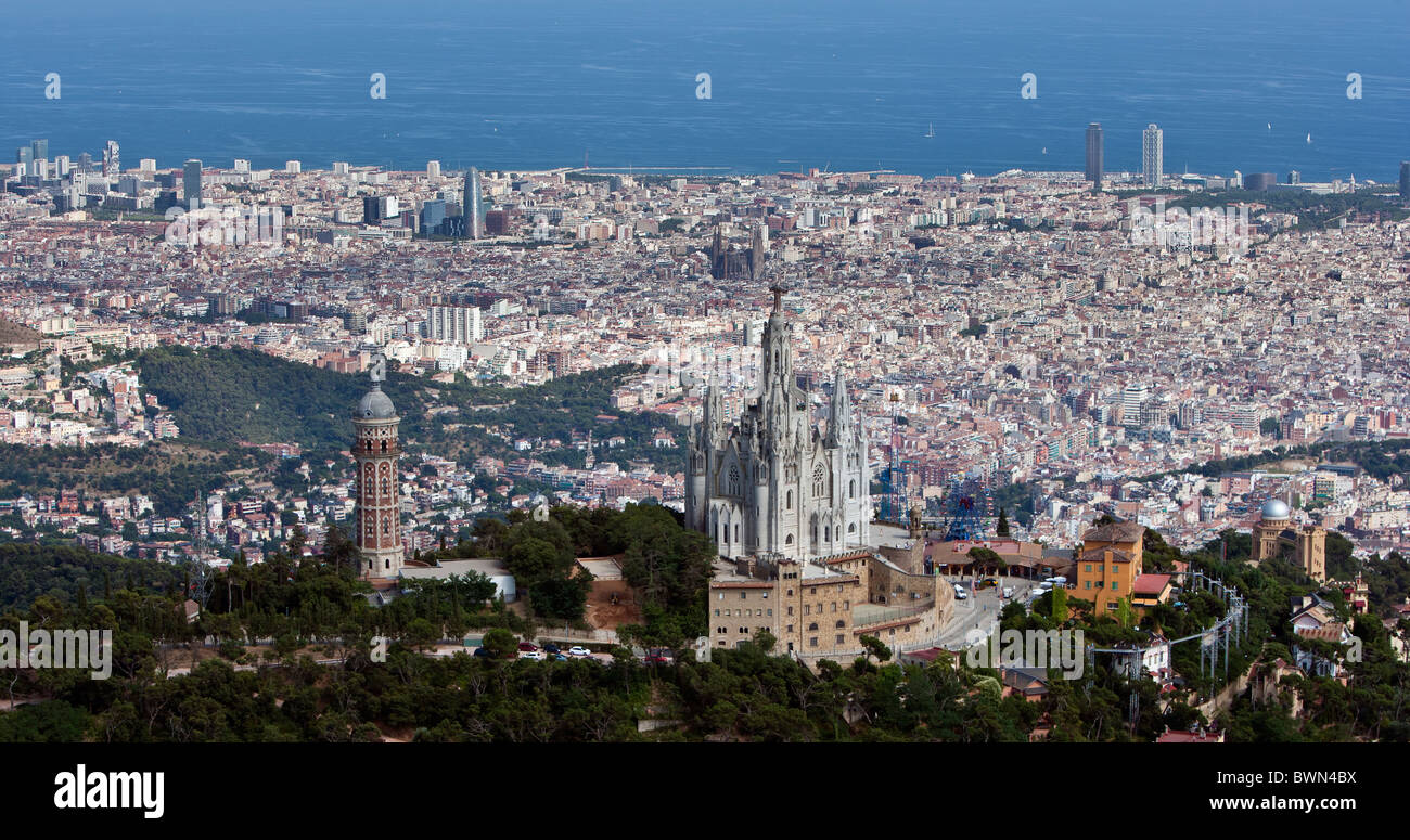 Aerial view of Barcelona Stock Photo - Alamy