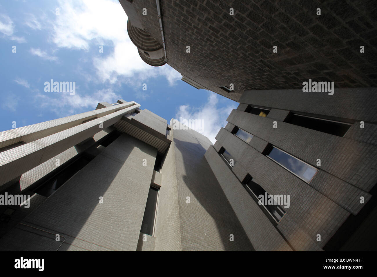 Outside view of the new courthouse building Aberdeen city Scotland