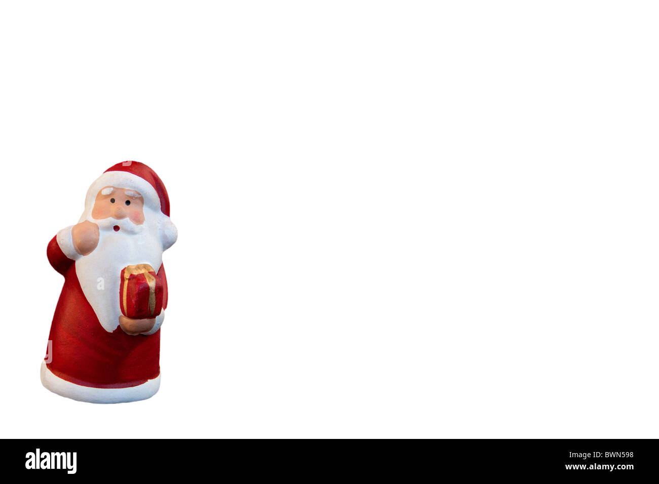 Santa Claus as a isolated object Stock Photo