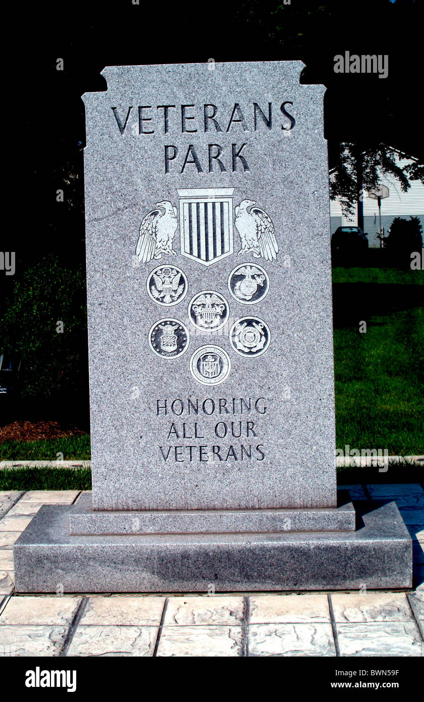 Veteran's Park in Old Bowie, Md USA Stock Photo