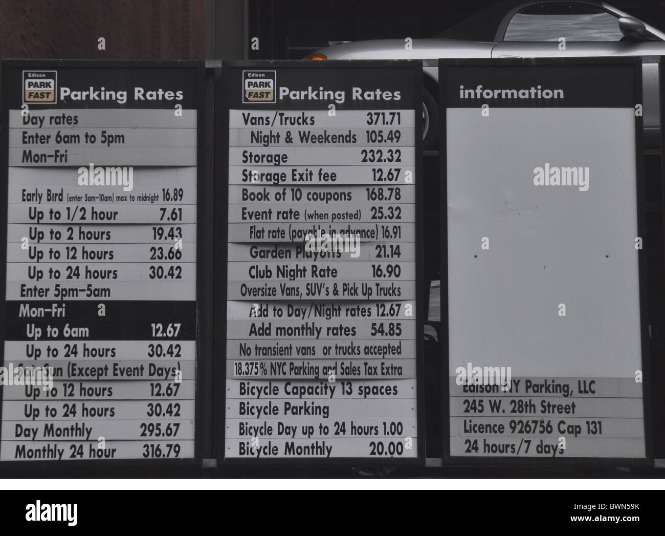 Parking rates hires stock photography and images Alamy