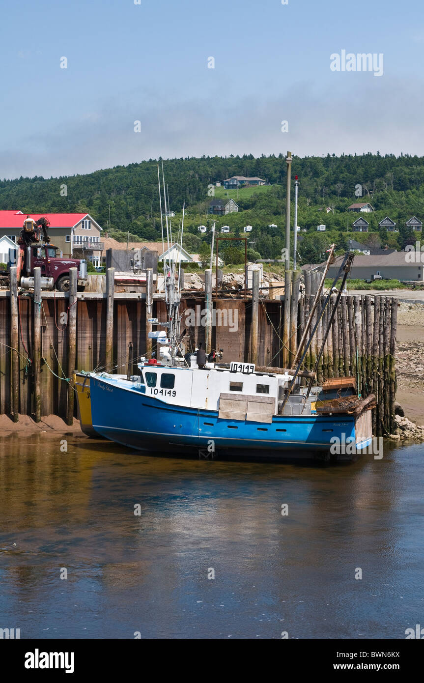 New Brunswick, Canada. The harbour in Alma Stock Photo Alamy