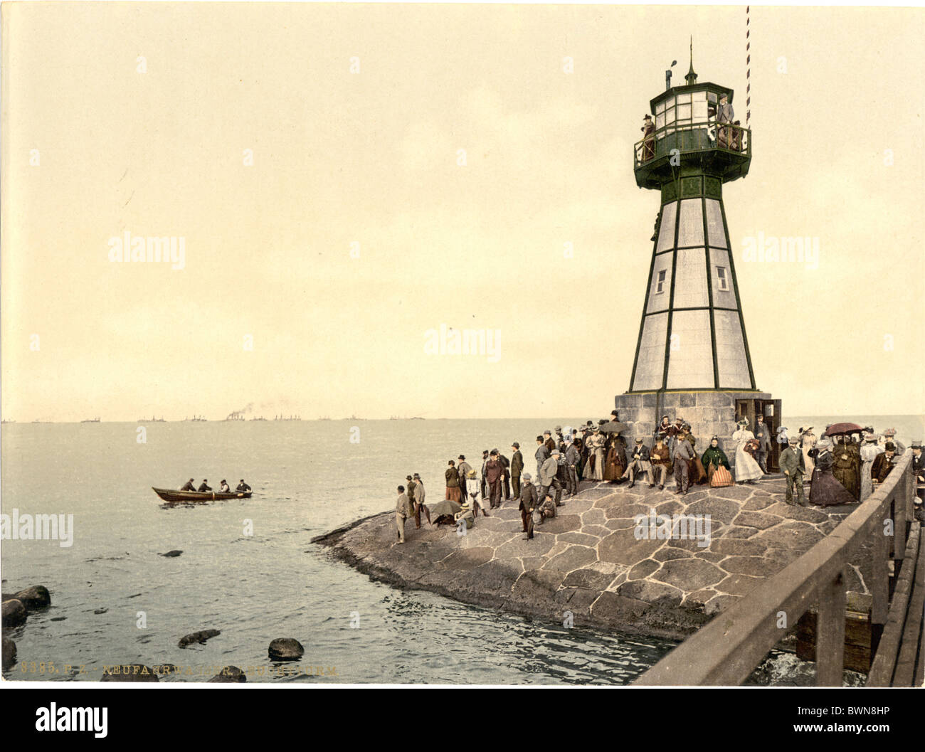 Danzig-Neufahrwasser West Prussia formerly Germany Europe German Empire Poland Photochrom about 1900 history Stock Photo