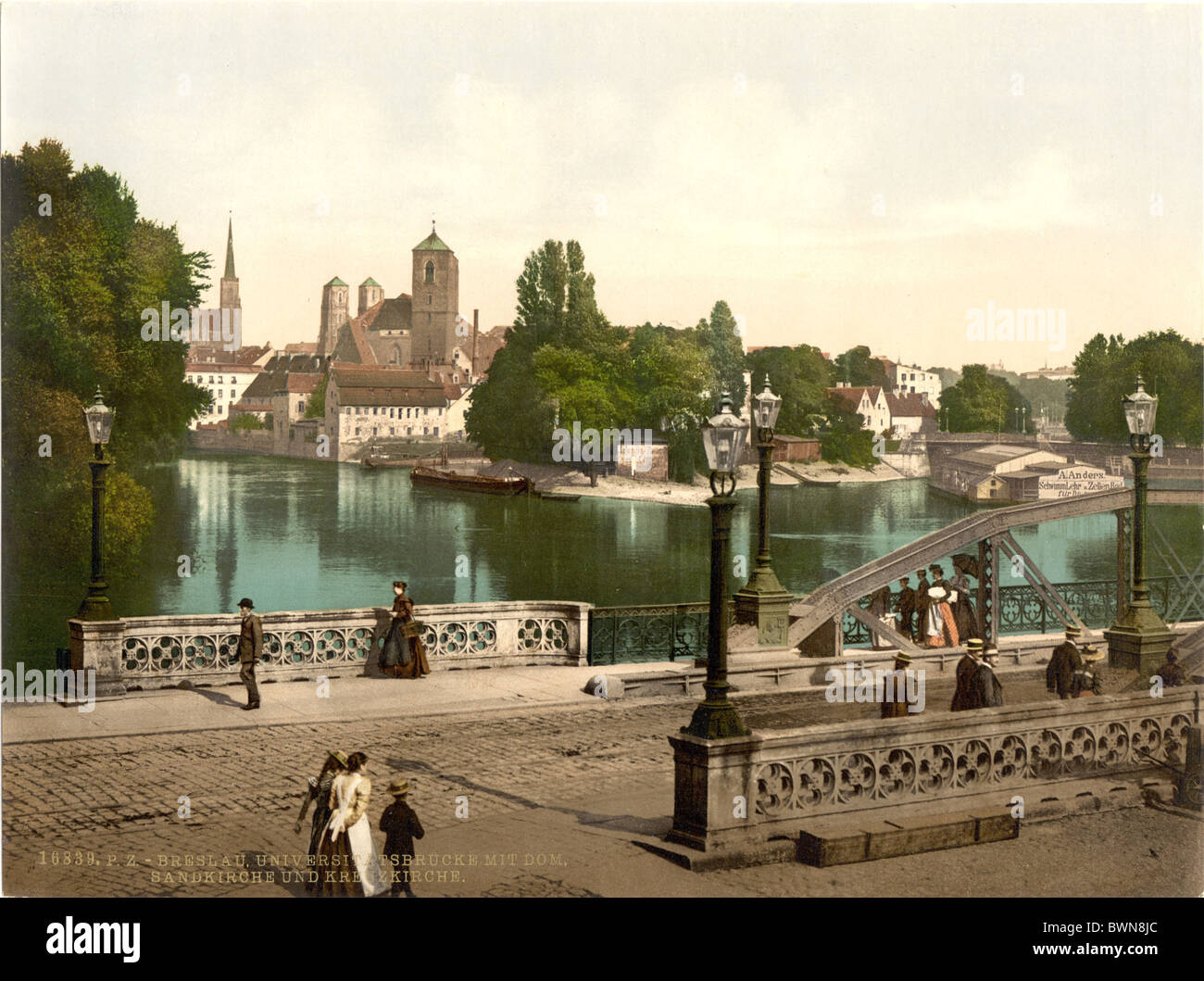 Breslau Silesia formerly Germany Europe German Empire Poland Photochrom