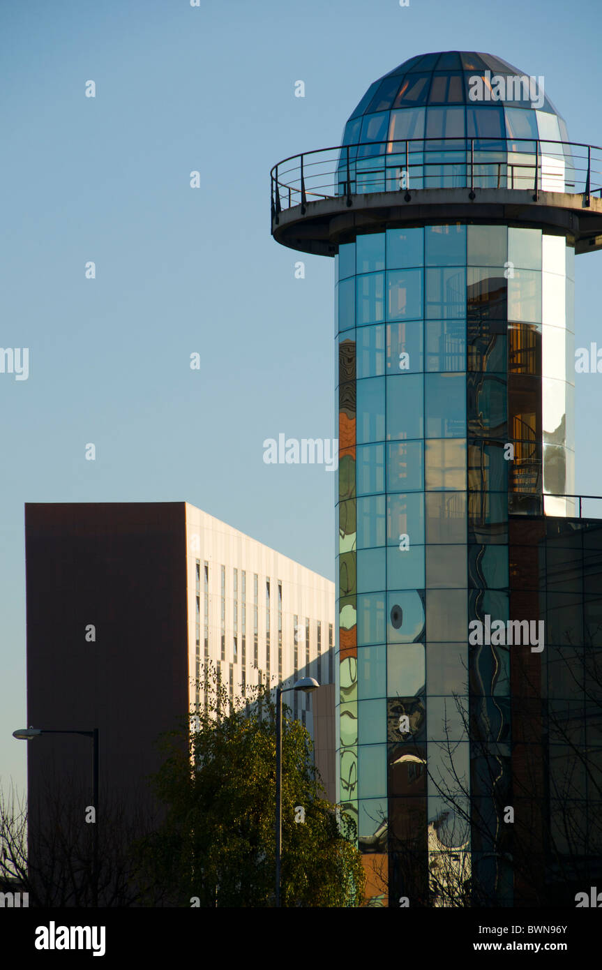 No 1 City Road office building with the Parkway Gate apartment block in the background