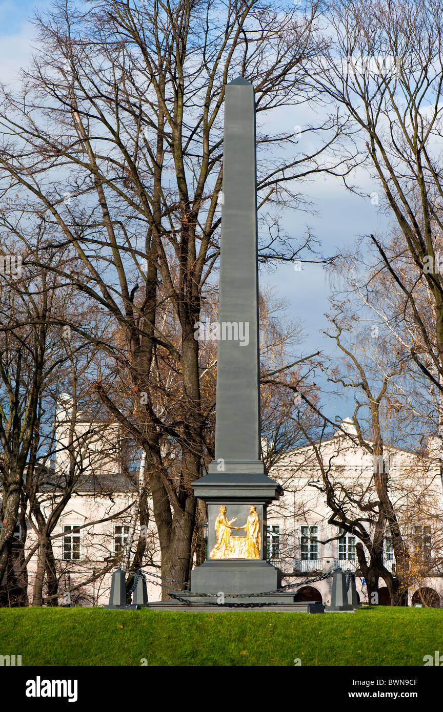 Monument of the Lublin Union, Lublin, Poland Stock Photo