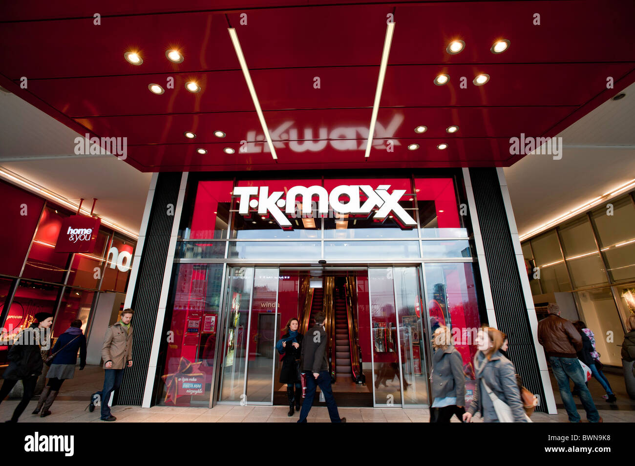 T K Maxx Shop Warsaw Poland Stock Photo Alamy