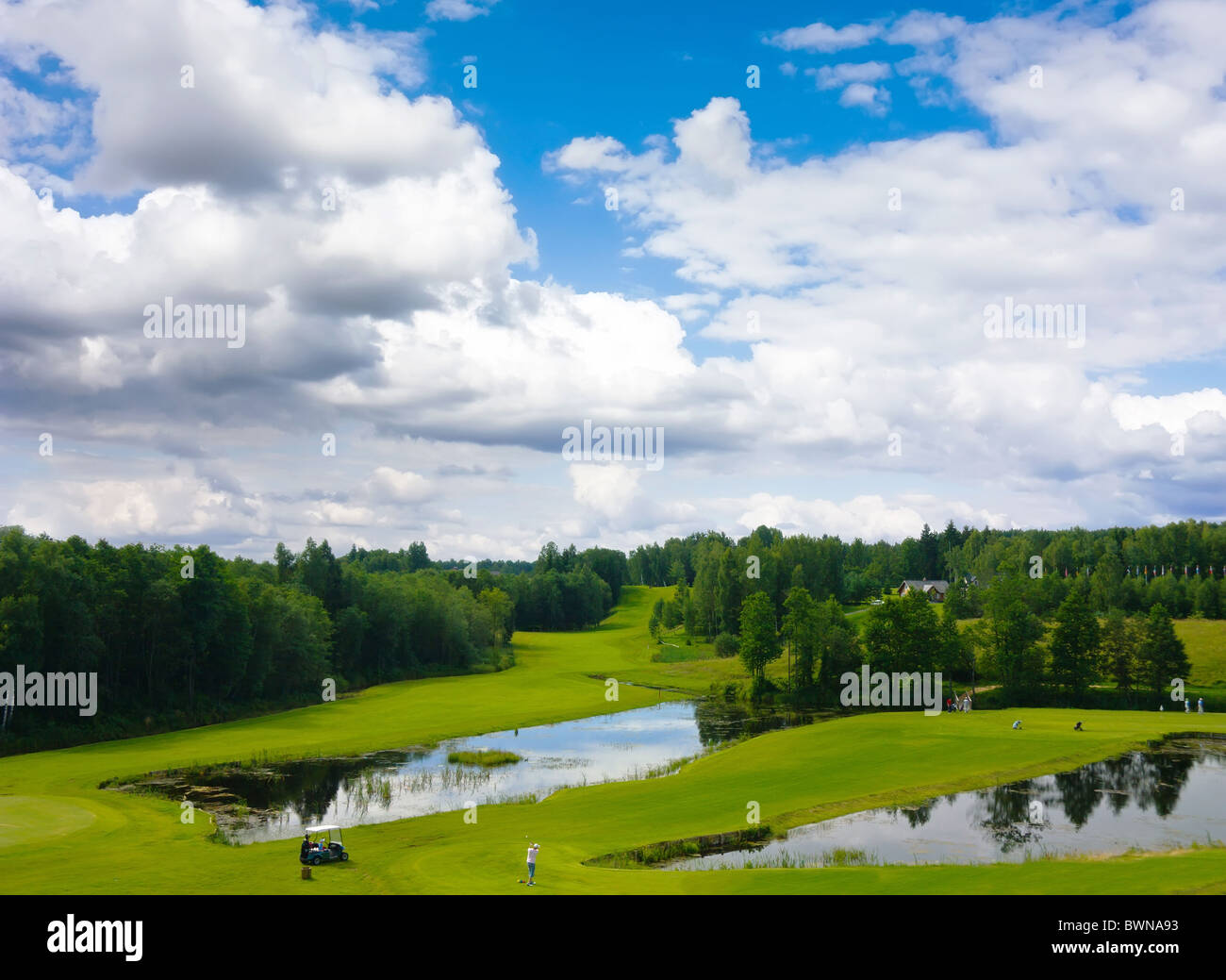 golf field Stock Photo