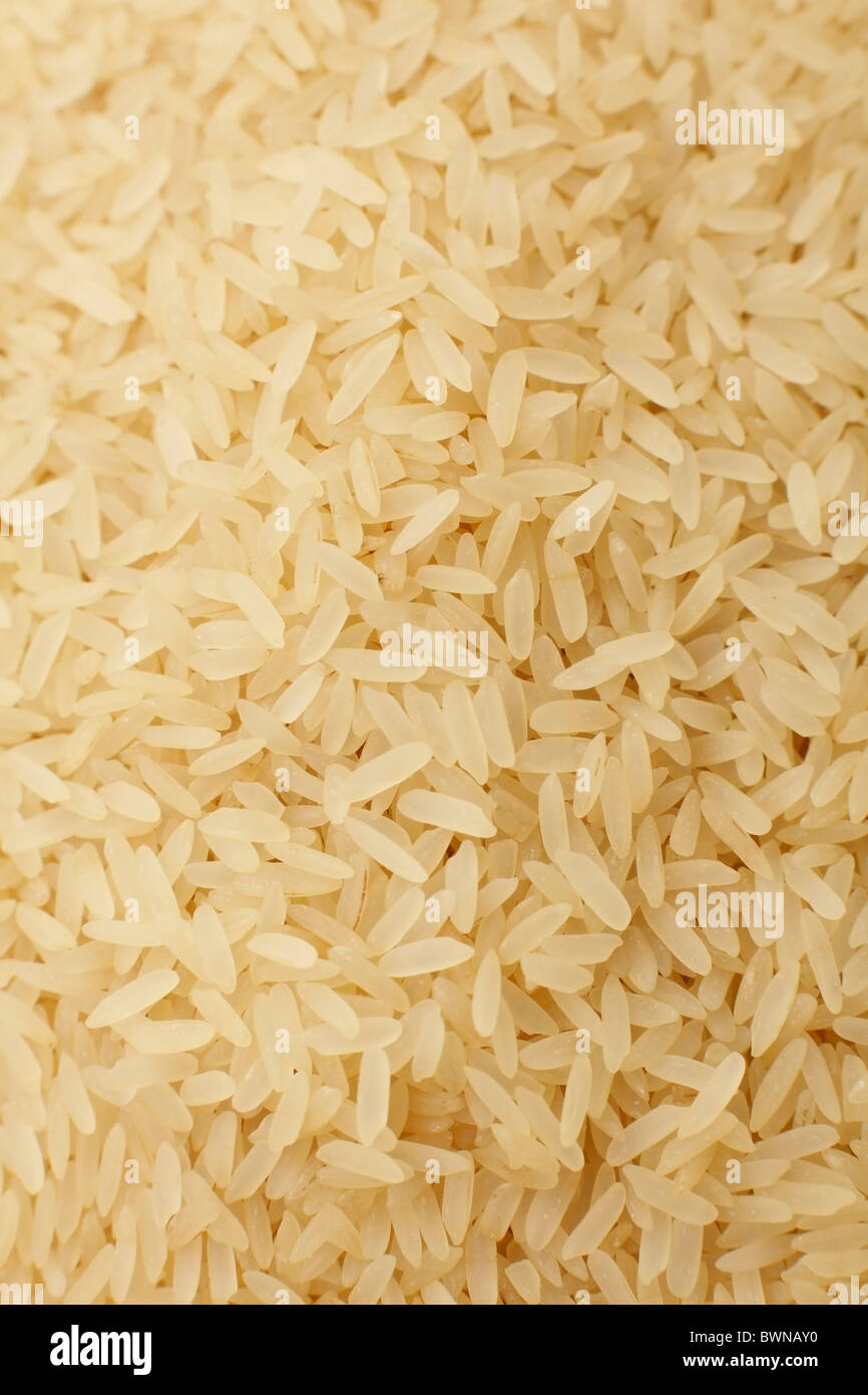 Easy cook plain white rice Stock Photo Alamy