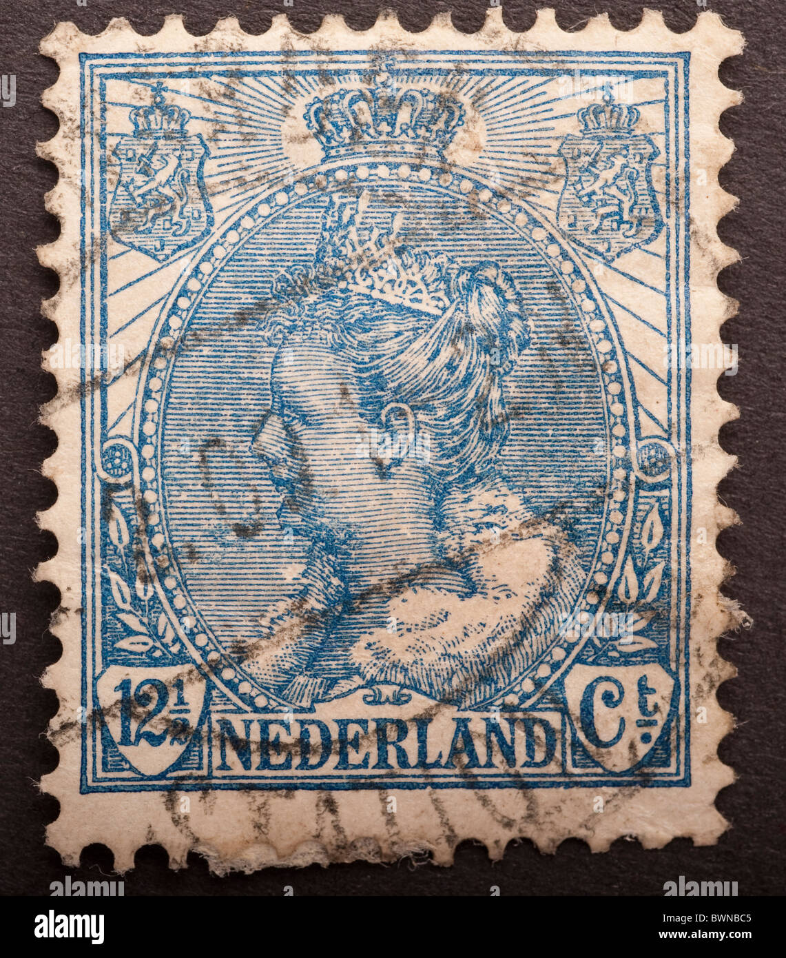 Netherlands Postage Stamp Stock Photo