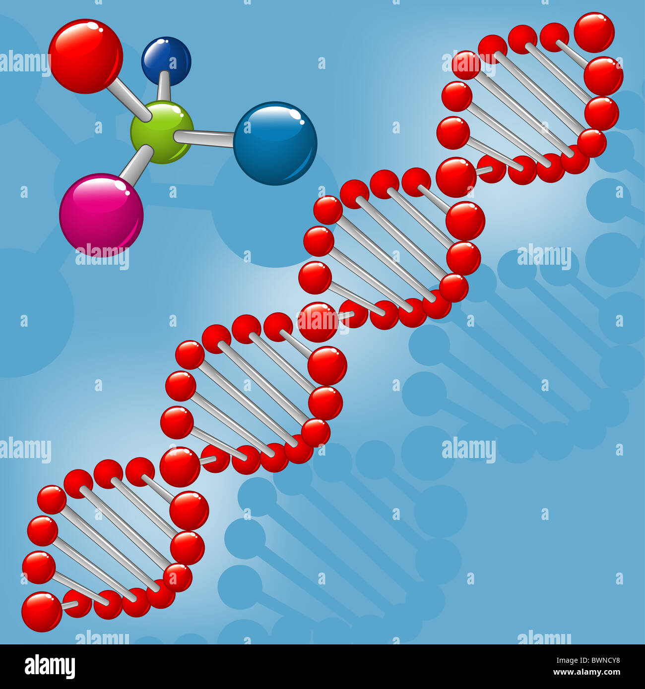Deoxyribonucleic acid and molecule, vector illustration Stock Photo Alamy