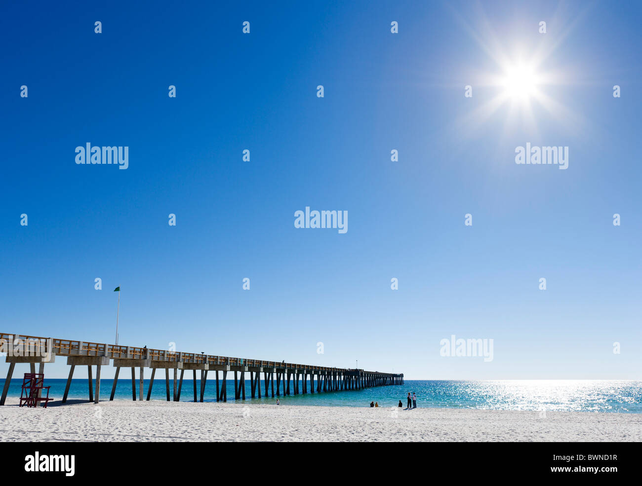 City Pier in Panama City Beach, Gulf Coast, Florida, USA Stock Photo