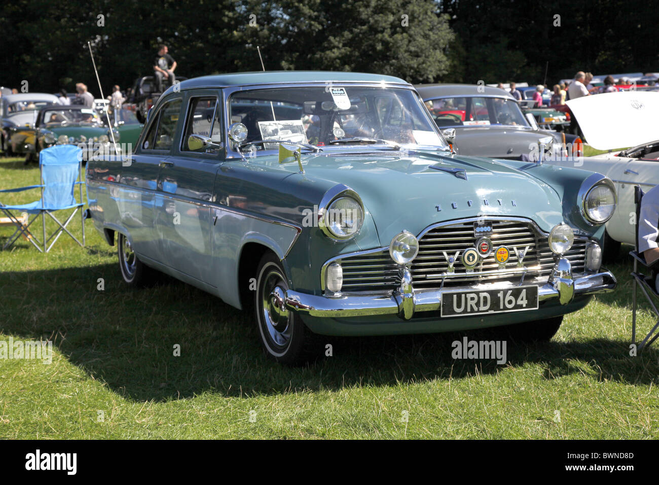 BLUE FORD ZEPHYR MK II STAINDROP NORTH YORKSHIRE RABY CASTLE STAINDROP NORTH YORKSHIRE STAINDROP NORTH YORKSHIRE 22 August 20 Stock Photo