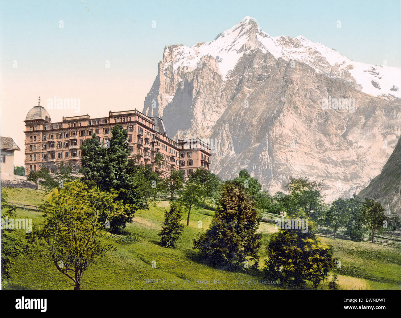 Switzerland Europe Grindelwald Hotel Baren Wetterhorn Mountain switzerland-europe-grindelwald-hotel-baren-wetterhorn-mountain
