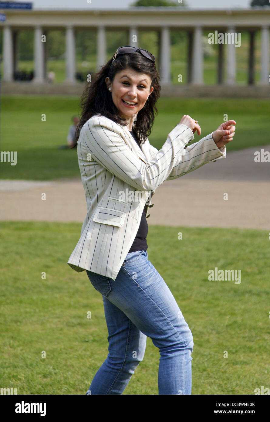 LEJLA MODELLING GREENWICH LONDON ENGLAND GREENWICH LONDON ENGLAND GREENWICH LONDON ENGLAND 20 May 2010 Stock Photo