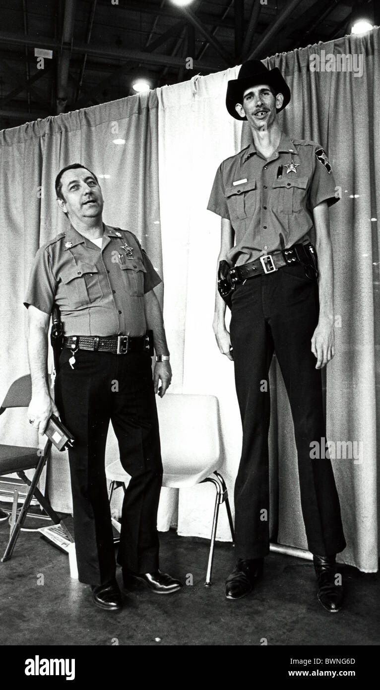 Tallest police man I have ever seen. He is over seven feet tall Stock